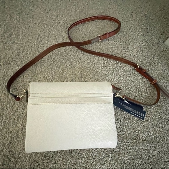 Dooney & Bourke Pebble Grain White Hunter Cross-Body Bag - Picture 5 of 11
